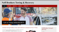 Desktop Screenshot of neffbrotherstowingbeaumonttx.com