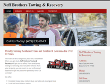 Tablet Screenshot of neffbrotherstowingbeaumonttx.com